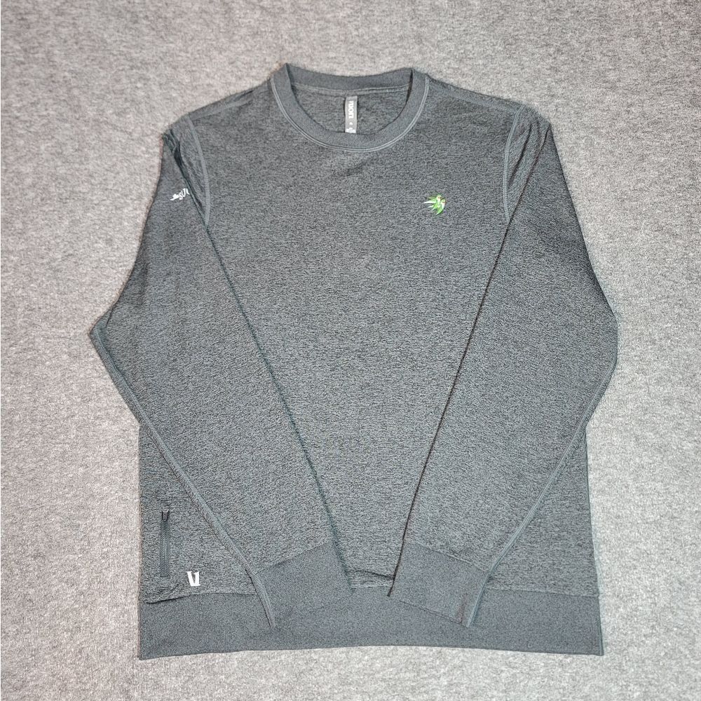 Vuori x The Successors Men’s XL Gray Performance Crew Sweatshirt V224 Zip Pocket